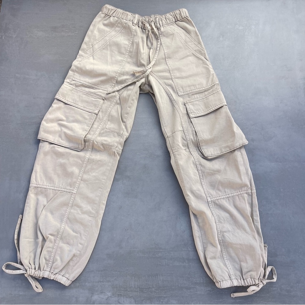Low-rise Drawstring Cargo Pants